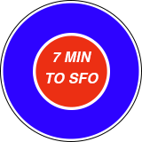 7 minutes to SFO!